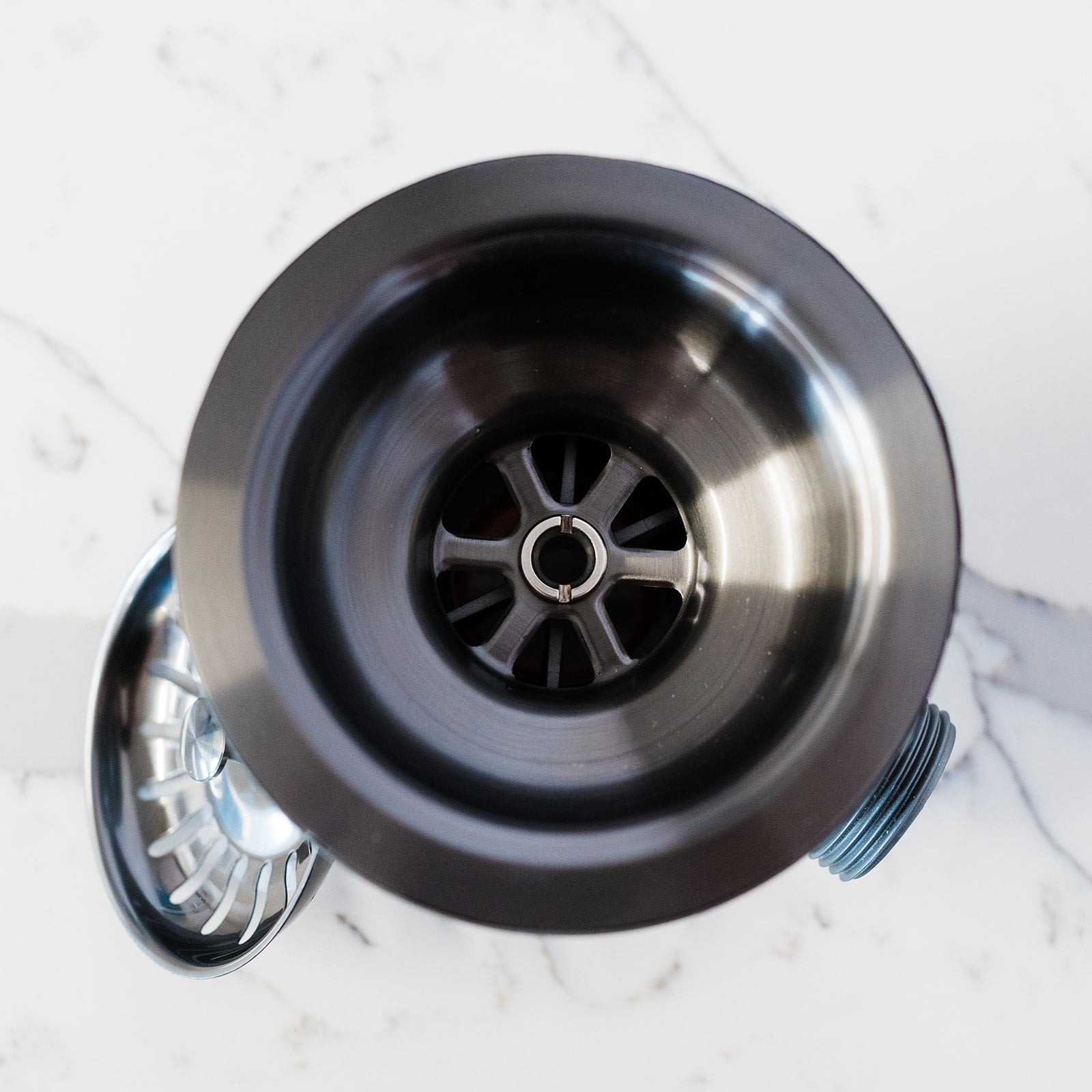 Gun Metal Basket Strainer Kitchen Sink Waste
