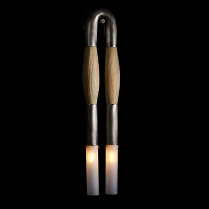 Modern Brass and Glass Wall Sconce