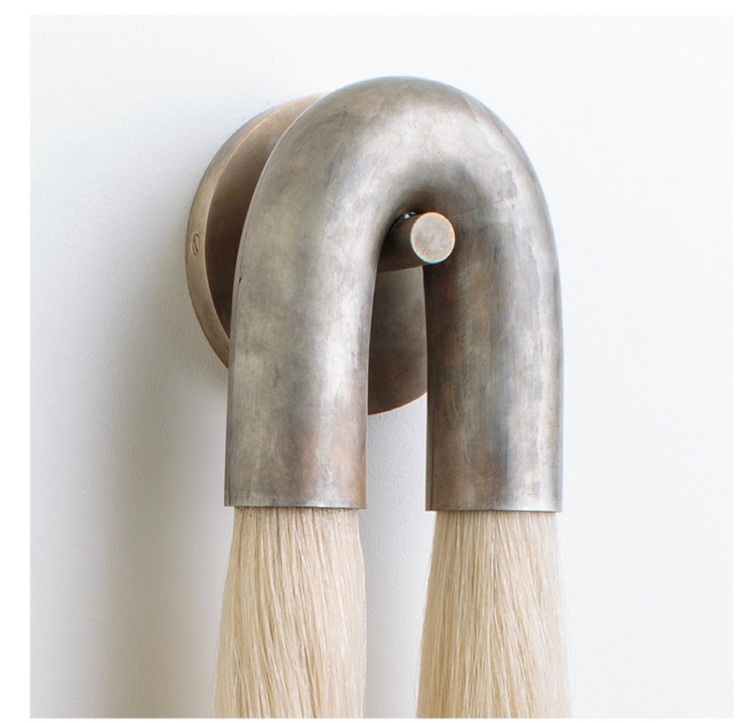 Modern Brass and Glass Wall Sconce
