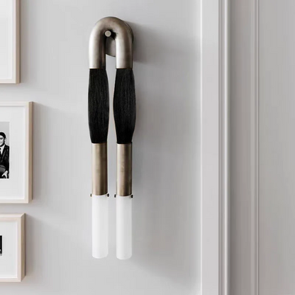 Modern Brass and Glass Wall Sconce