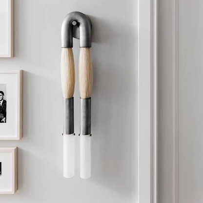 Modern Brass and Glass Wall Sconce