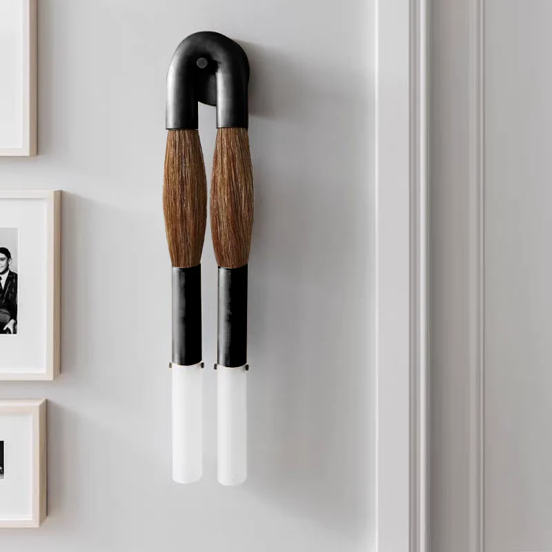 Modern Brass and Glass Wall Sconce