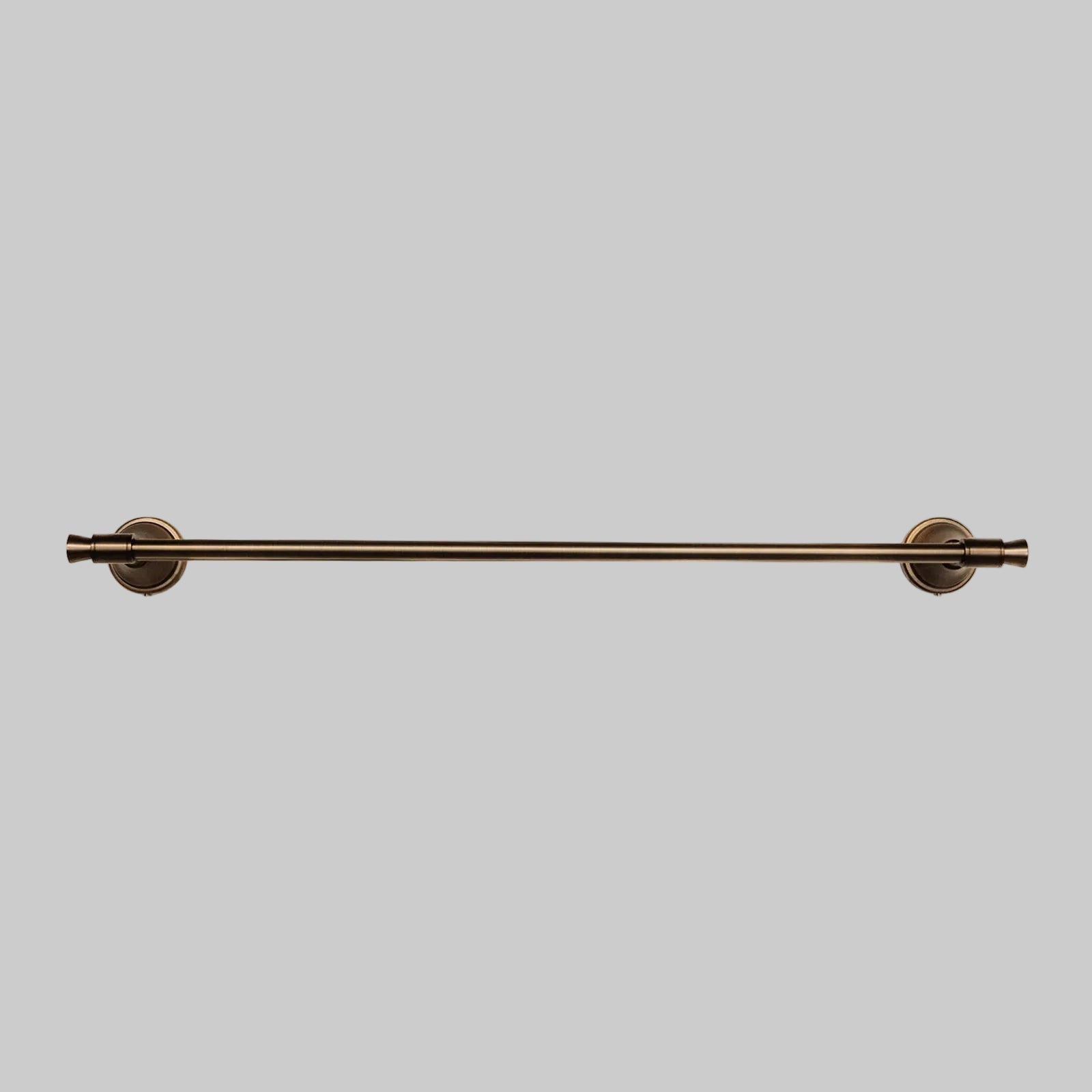 Domus Brushed Antique Brass Knurled Towel Bar Rail
