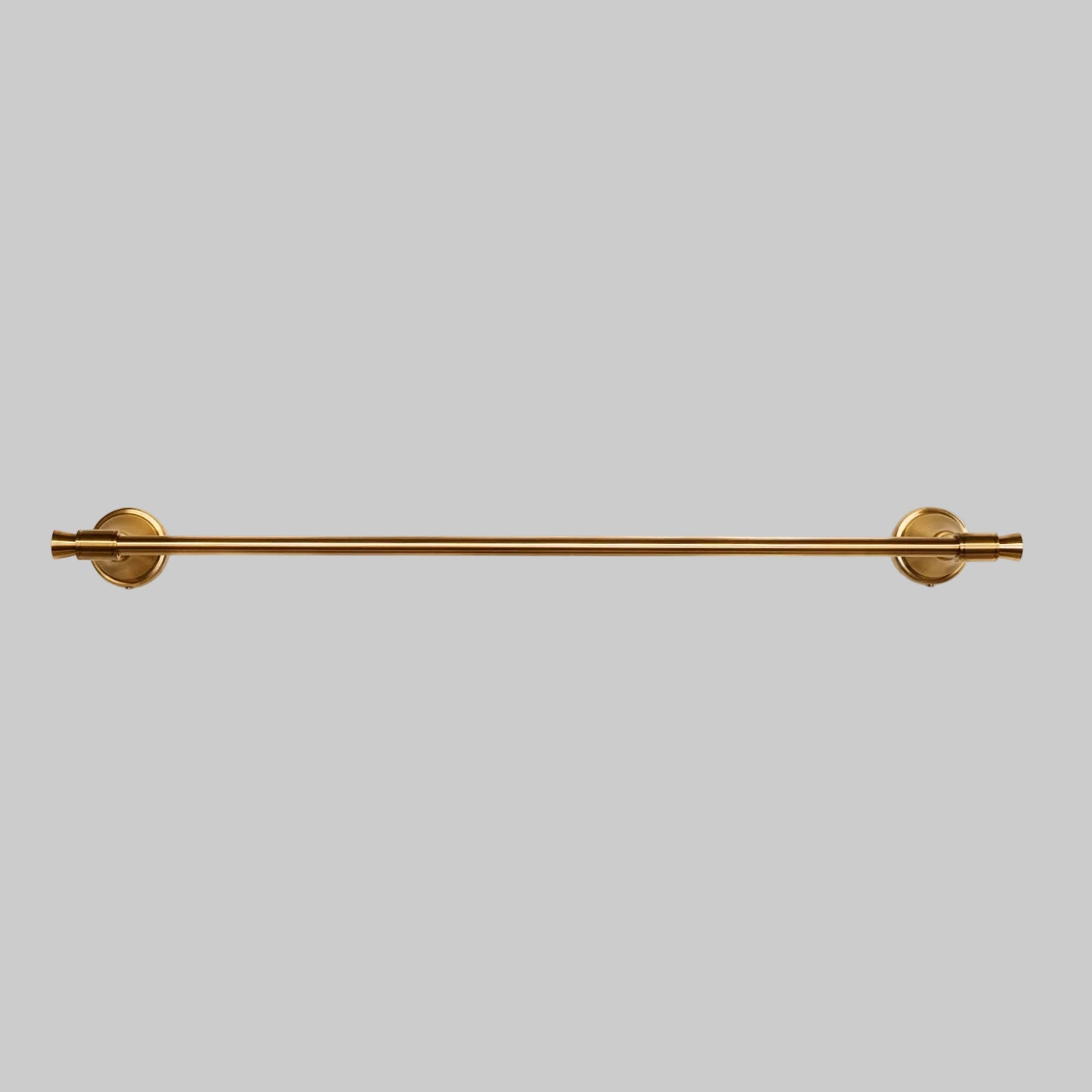 Domus Brushed Brass Knurled Towel Bar Rail