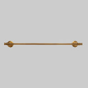 Domus Brushed Brass Knurled Towel Bar Rail