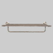 Domus Brushed Stainless Knurled Towel Shelf With Rail