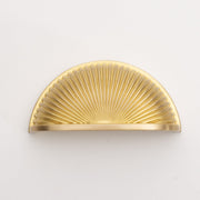 Aura Solid Brass Cup Pull Handle Brushed Brass