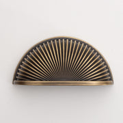 Aura Solid Brass Cup Pull Handle Brushed Antique Brass