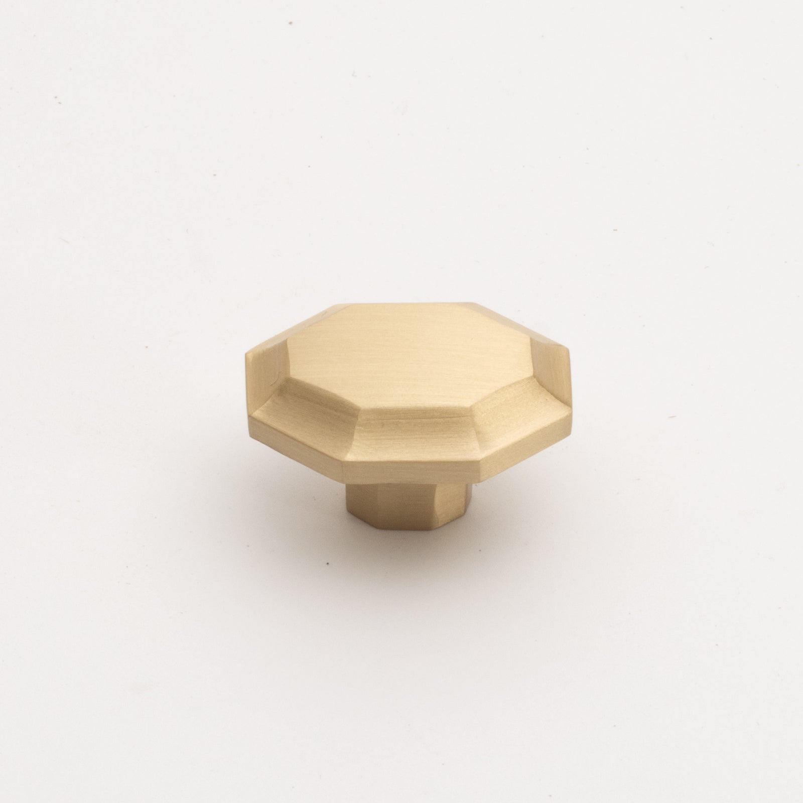 Fortis Solid Brass Brushed Brass Knob