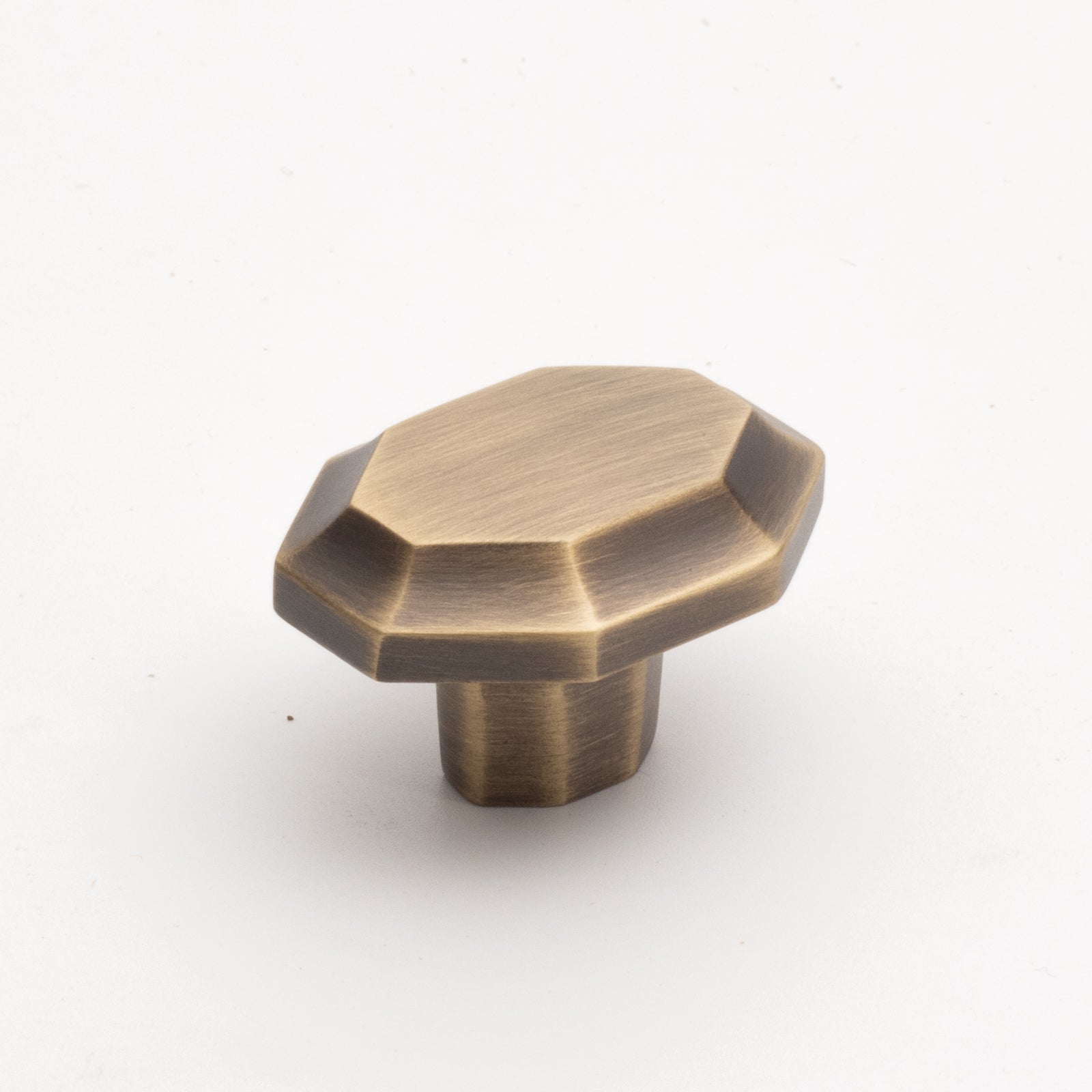 Fortis Solid Brass Knob Brushed Antique Brass