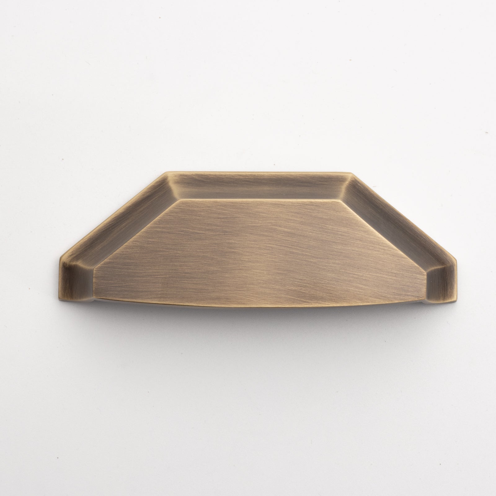 Fortis Solid Brass Cup Pull Handle Brushed Antique Brass