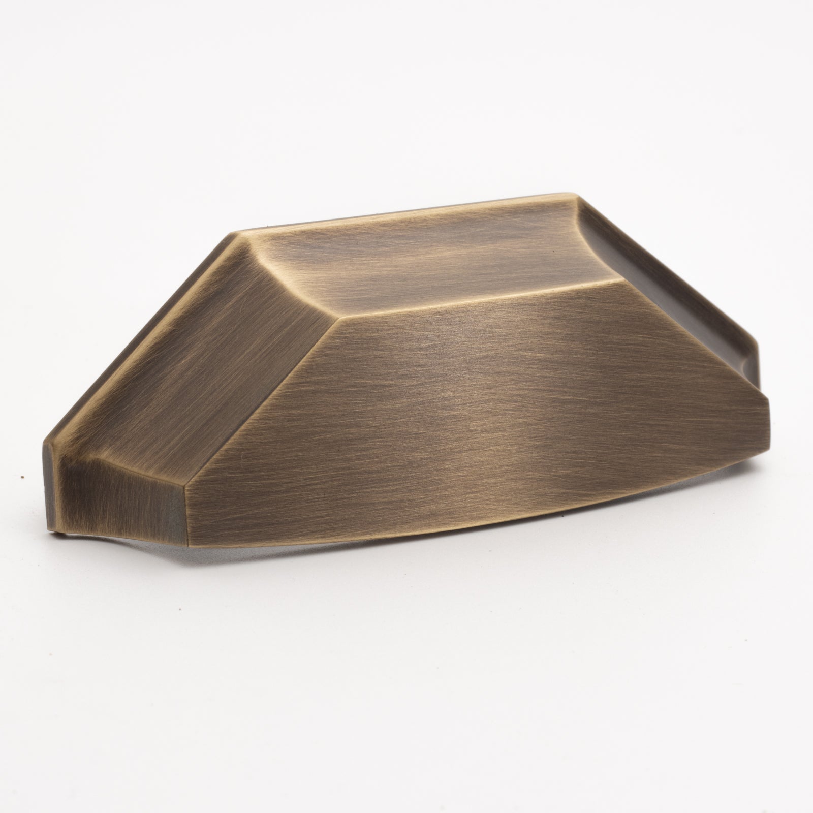 Fortis Solid Brass Cup Pull Handle Brushed Antique Brass