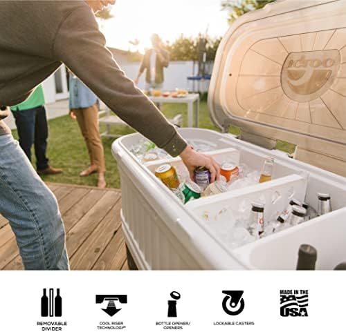 Rolling 125-Qt Drink Cooler